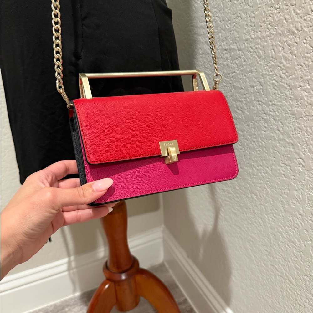 Elegant Red and Pink Women's Bag